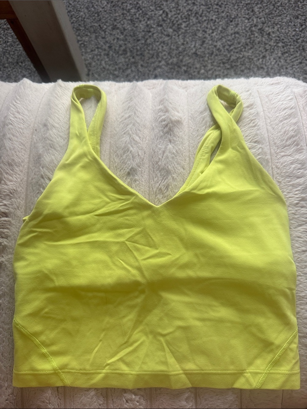 lululemon highlighter yellow align tank